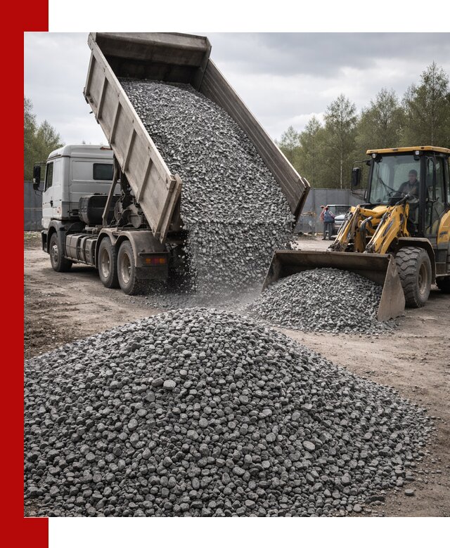 Доставка и продажа щебня гранитного в Иркутске