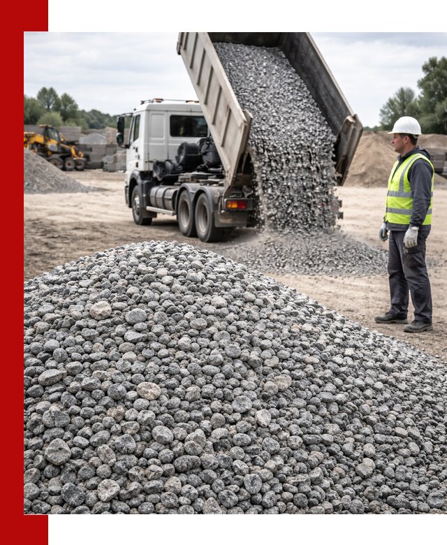 Доставка и продажа гранитного щебня фракции 5-20 в Иркутске