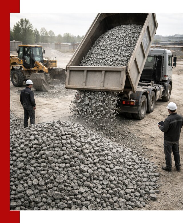 Доставка гранитного щебня фракции 20-40 в Иркутске
