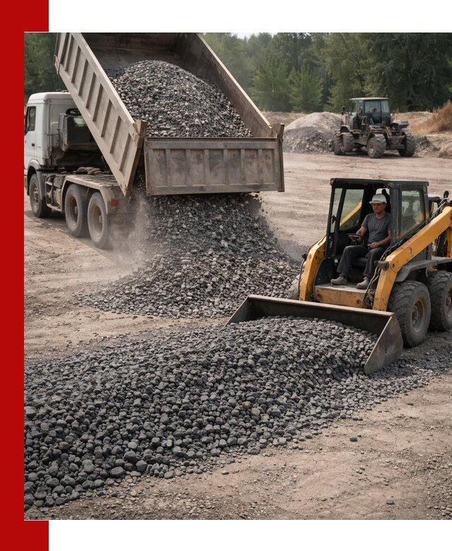 Гранитный щебень фракция 40-70 с доставкой в Иркутске