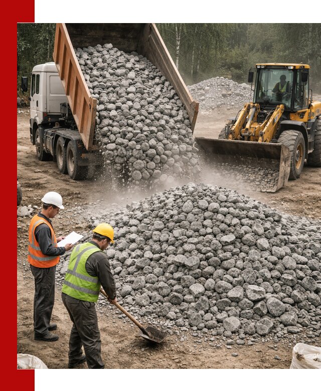 Гранитный щебень фракция 70-150 доставка в Иркутске