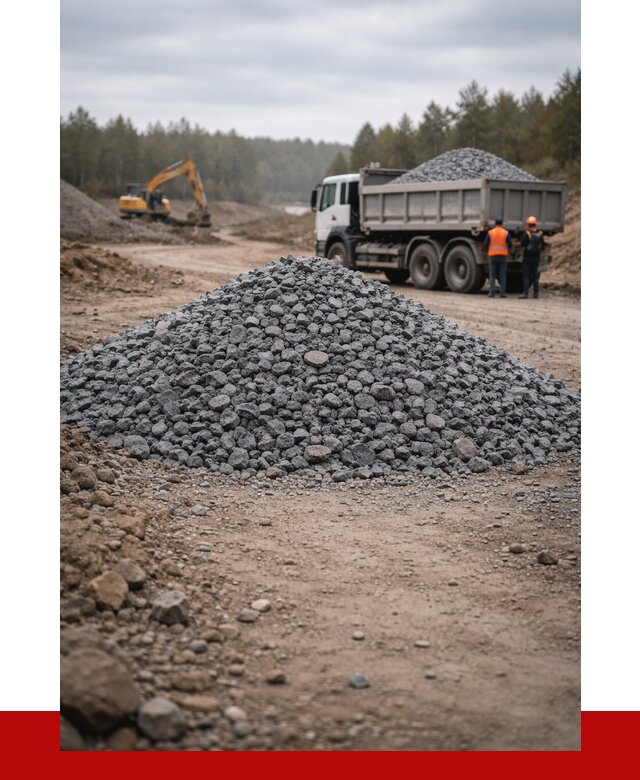 Щебень габбро диабаз фракция 40-70 в Иркутске от 2292 р-ПРОНЕРУДРкт