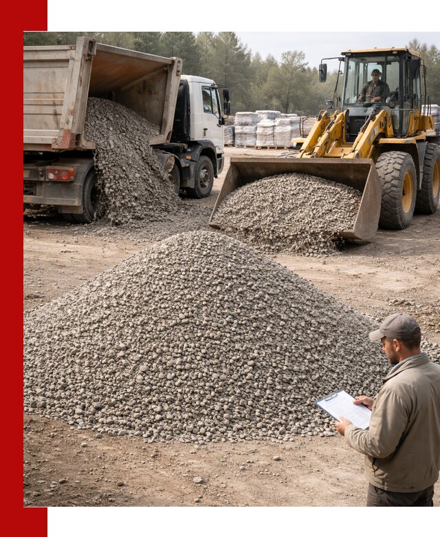 Гравийный щебень фракция 5–10 с доставкой в Иркутске