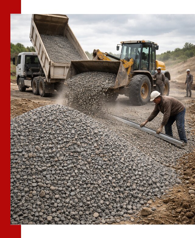 Гравийный щебень фракция 5-20 с доставкой в Иркутске