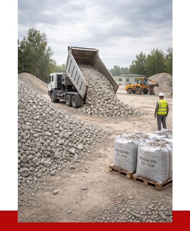 Известняковый щебень фракция 70-150 в Иркутске от 1302 р. | ПРОНЕРУДРкт