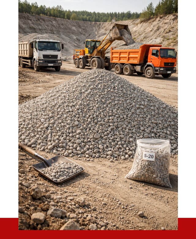 Доломитовый щебень фр. 5-20 в Иркутске от 4376 р. | ПРОНЕРУДРкт