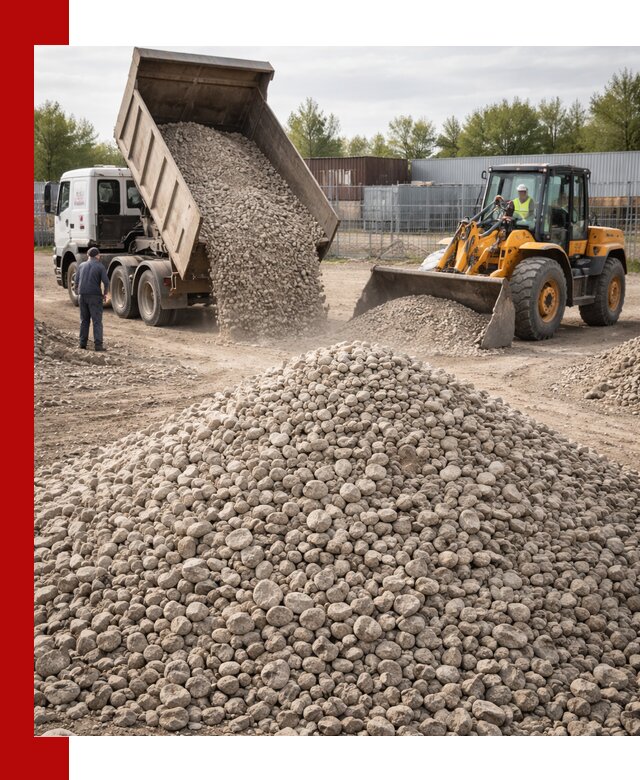 Доломитовый щебень фракции 20–41 с доставкой в Иркутске