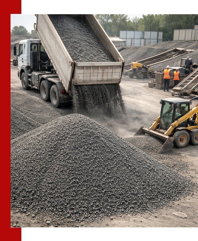 Вторичный щебень фракция 0–5 с доставкой в Иркутске