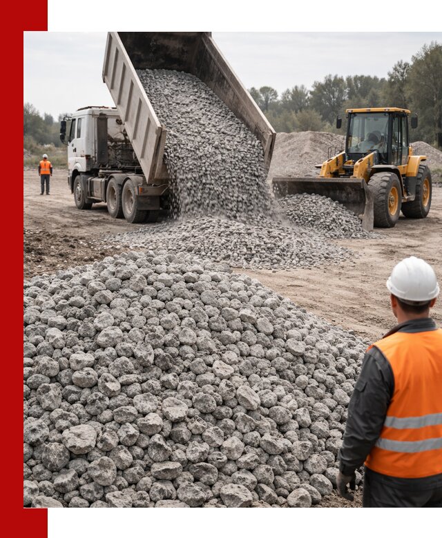 Доставка бетонного щебня фракции 20-40 в Иркутске