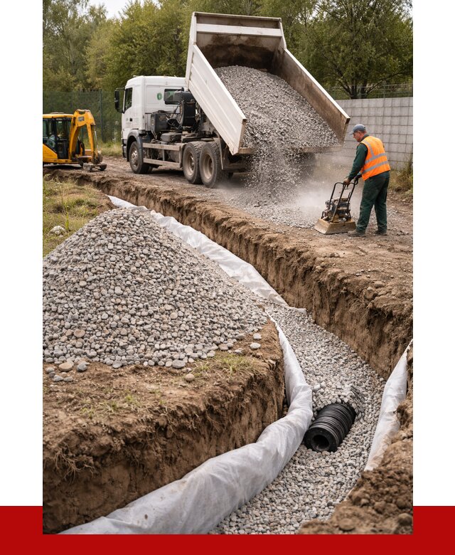 Щебень для дренажа в Иркутске от 1928 р., ПРОНЕРУДРкт доставка