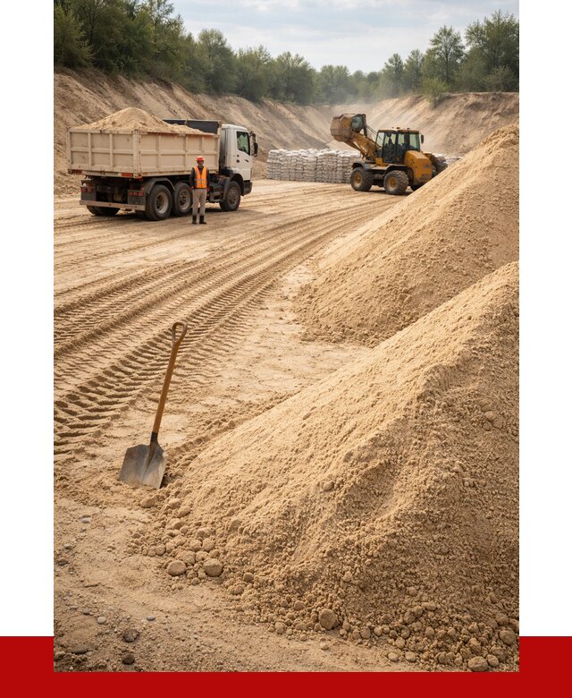 Карьерный песок мелкозернистый в Иркутске от 9377 р. | ПРОНЕРУДРкт