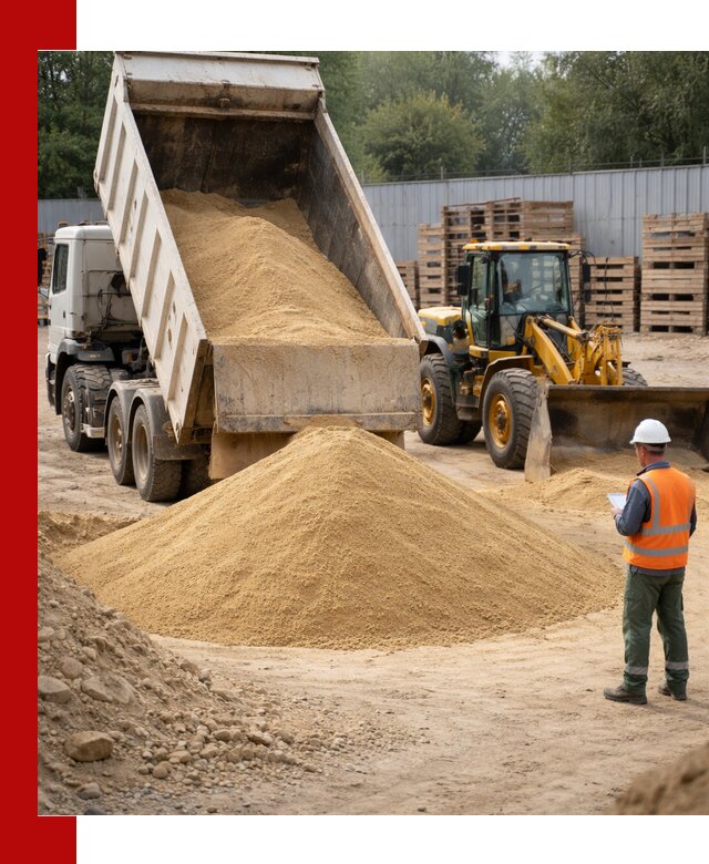 Доставка карьерного мелкозернистого песка в Иркутске