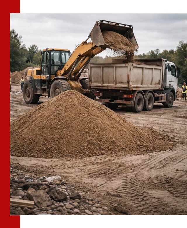 Доставка речного песка навалом в Иркутске быстро и выгодно