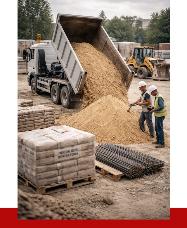 Песок для бетона в Иркутске от 2605 р. с доставкой, ПРОНЕРУДРкт