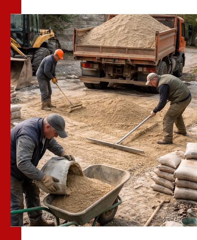 Поставка песка для стяжки в Иркутске с быстрой доставкой