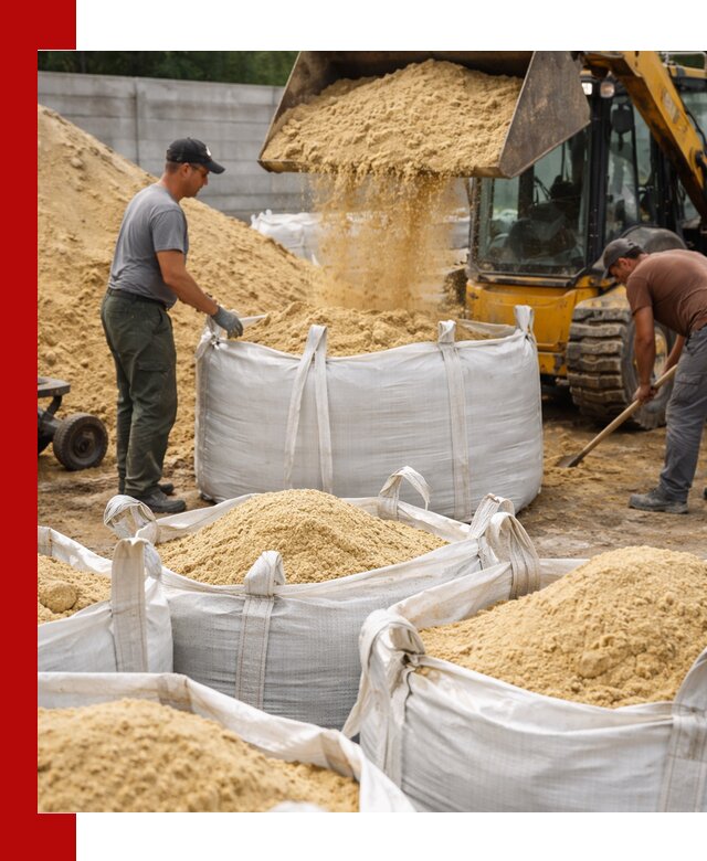 Поставка качественного песка для кладки в Иркутске