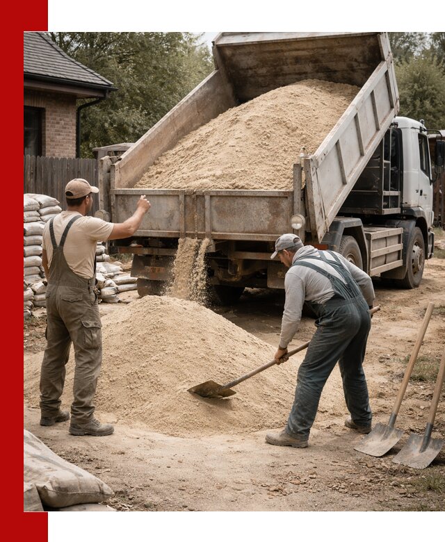 Песок для штукатурки с доставкой в Иркутске качественный и чистый