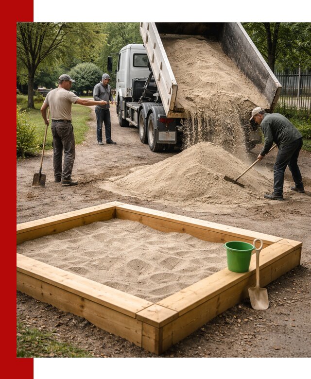 Песок для песочницы с доставкой в Иркутске недорого и чистый