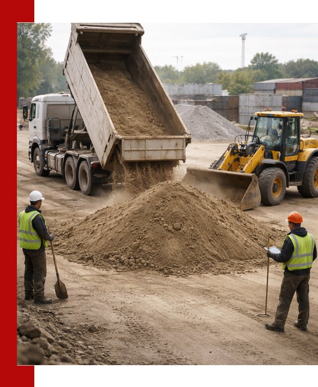 Доставка и продажа пескогрунта оптом и в розницу в Иркутске