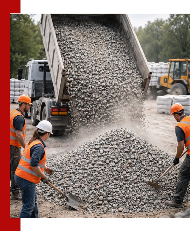 Доставка гравия и камня в Иркутске оптом и в розницу