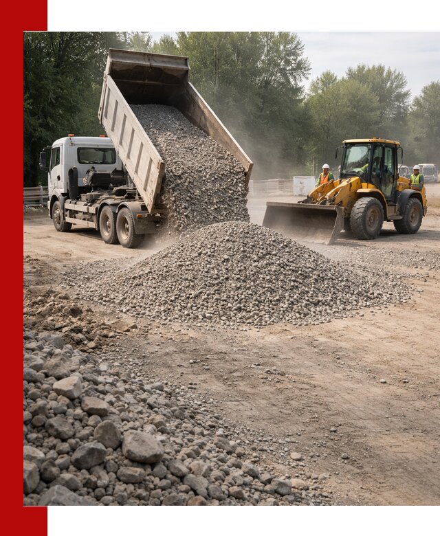 Гравий фракция 5–20 доставка в Иркутске оптом и в розницу