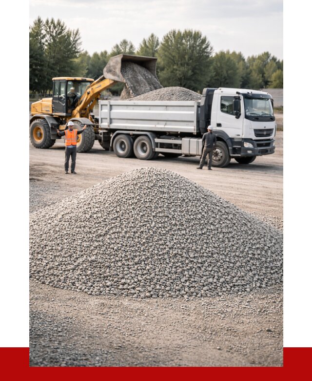 Купить мытый гравий в Иркутске от 3647 р, доставка ПРОНЕРУДРкт