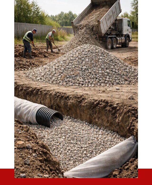 Гравий для дренажа в Иркутске от 2292 р., доставка ПРОНЕРУДРкт