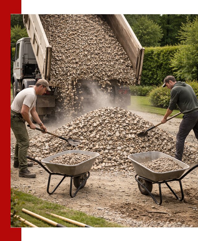 Доставка и продажа декоративной гальки в Иркутске