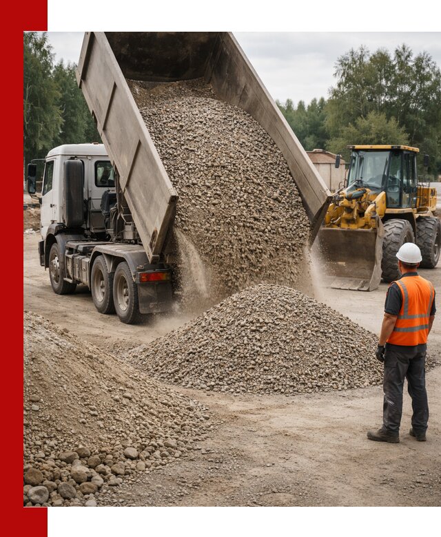 Доставка щпс в Иркутске — щебеночно-песчаная смесь под заборы и дорожки