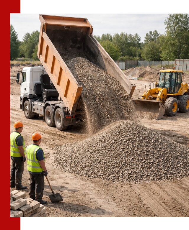 Доставка щебёночно-песчаной смеси ЩПС С7 в Иркутске