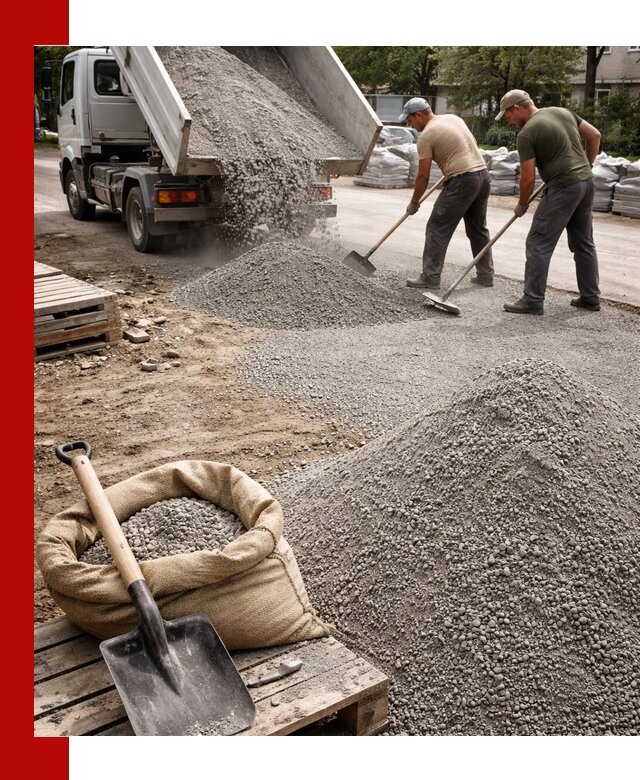 Отсев для тротуарной плитки в Иркутске — доставка и укладка