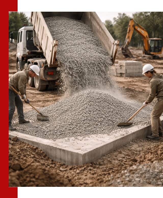 Доставка и продажа отсева для бетона в Иркутске