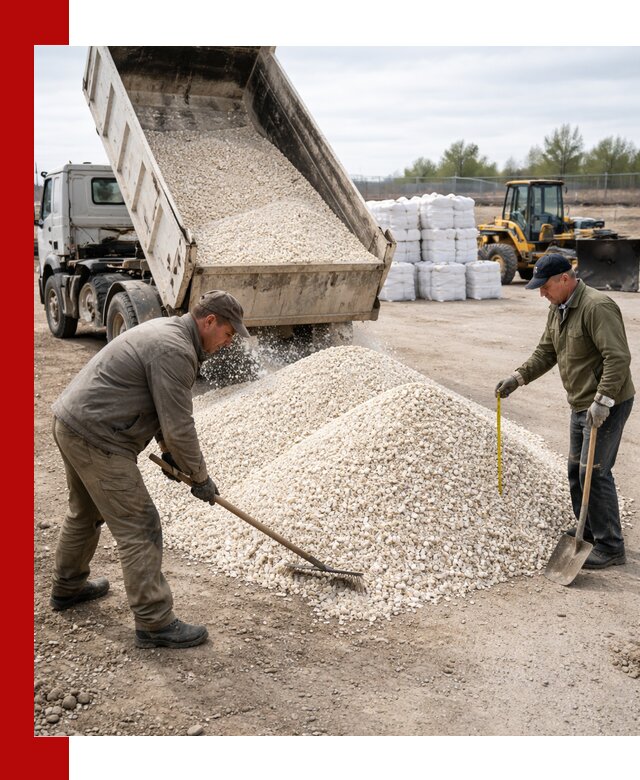 Мраморная крошка с доставкой и разгрузкой в Иркутске