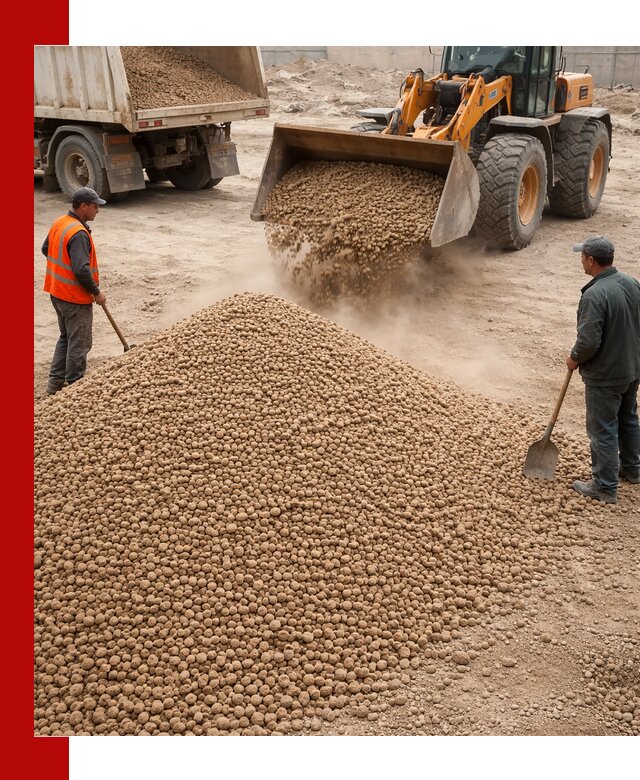 Керамзит фракция 10-20 с доставкой в Иркутске