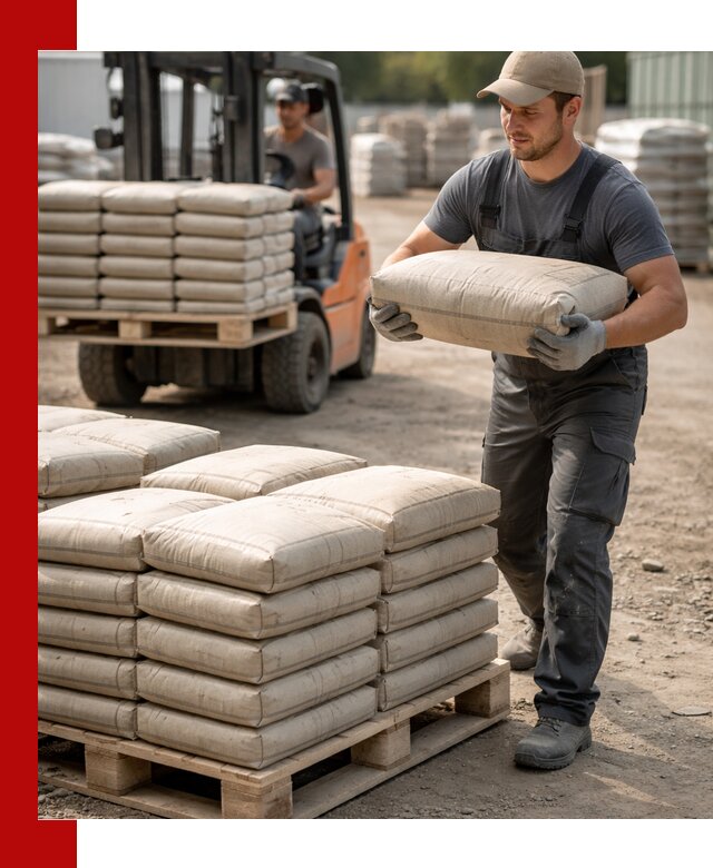 Доставка цемента в мешках оптом и в розницу в Иркутске