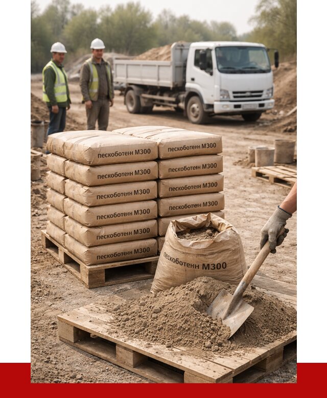 Пескобетон М300 в Иркутске с доставкой от 4845 р. за куб | ПРОНЕРУДРкт