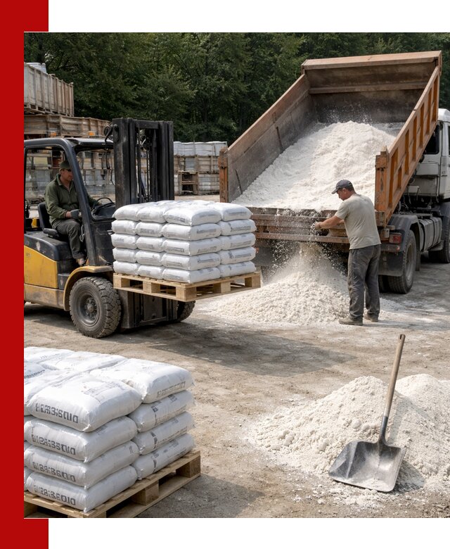 Доставка строительной извести оптом и в розницу в Иркутске