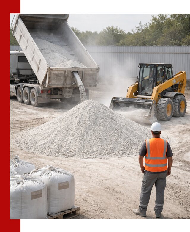 Доставка и продажа известняковой муки в Иркутске