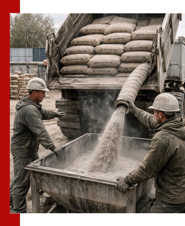 Доставка цемента М400 в Иркутске оптом и в розницу