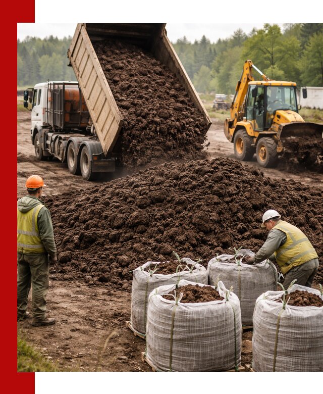 Доставка нейтрального торфа в Иркутске оптом и в розницу