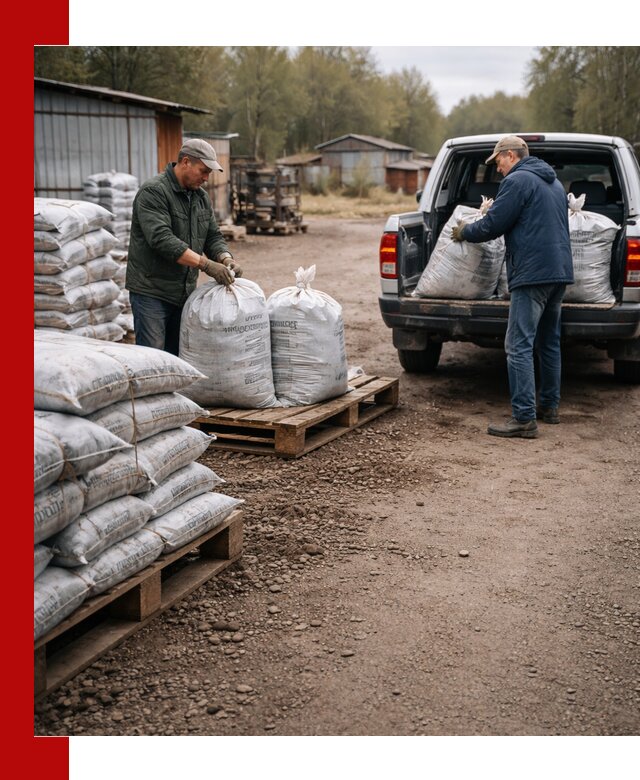 Купить конский навоз в мешках с доставкой в Иркутске