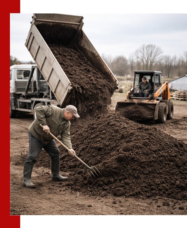 Доставка и продажа перегноя в Иркутске быстро и дешево