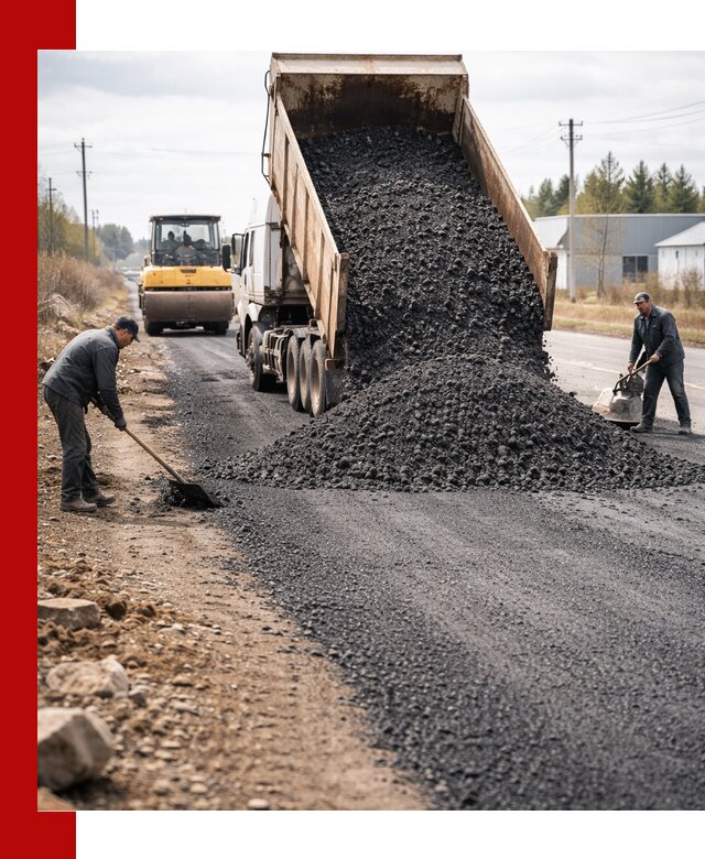 Асфальтовая крошка для дорог в Иркутске — поставка и доставка