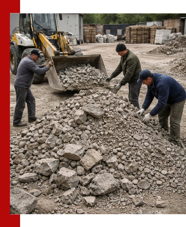 Демонтаж и вывоз бой бетона в Иркутске