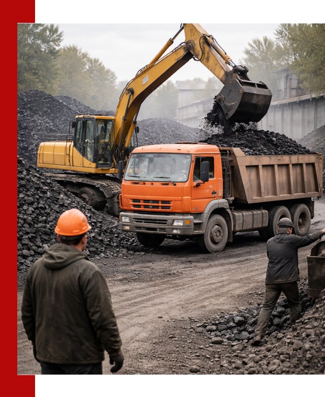 Доставка угля автотранспортом в Иркутске быстро и выгодно