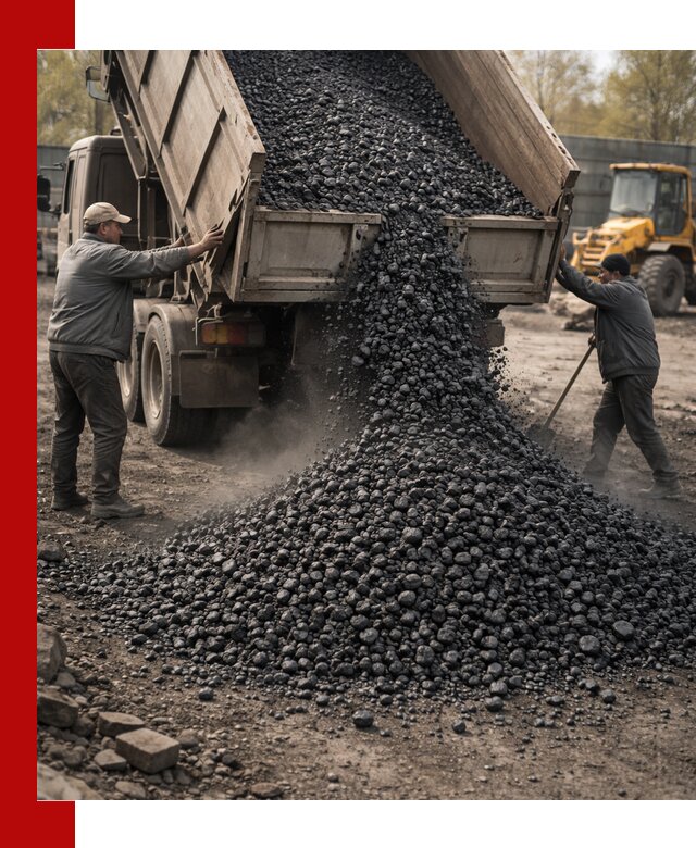 Доставка угля семечка самосвалами в Иркутске