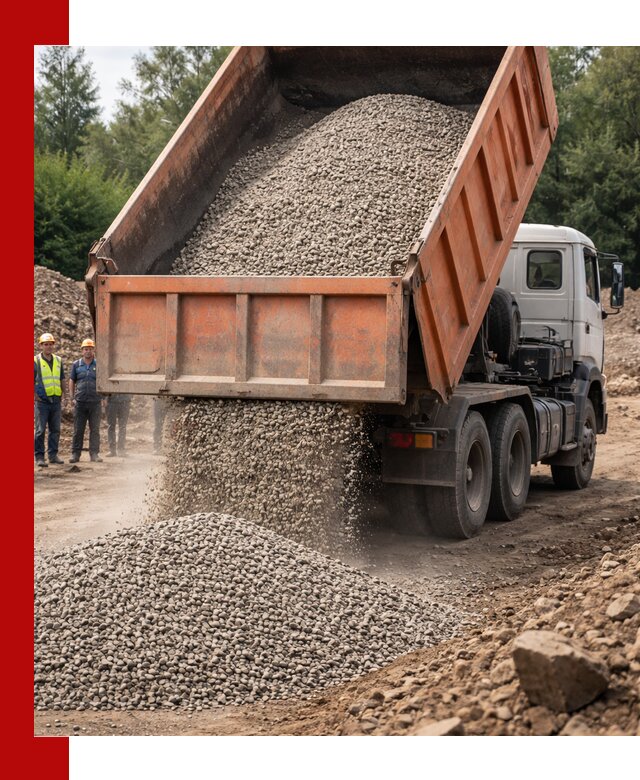 Доставка сыпучих материалов самосвалом в Иркутске быстро и надежно