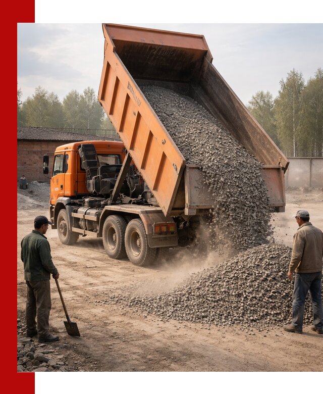 Доставка самосвалом 20 м3 в Иркутске быстро и надежно