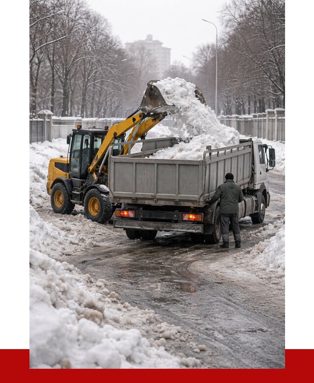Вывоз снега с погрузкой в Иркутске от 3647 р. ПРОНЕРУДРкт