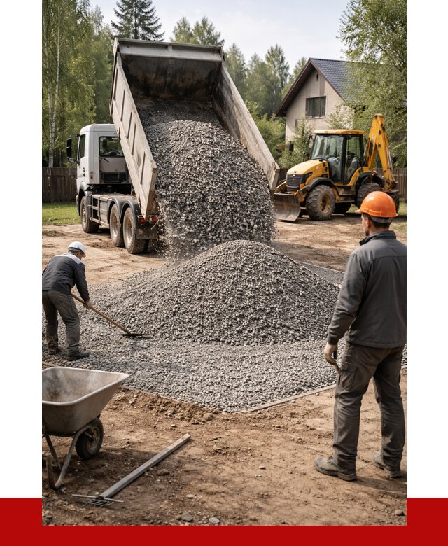 Отсыпка участка щебнем в Иркутске от 6772 р. ПРОНЕРУДРкт